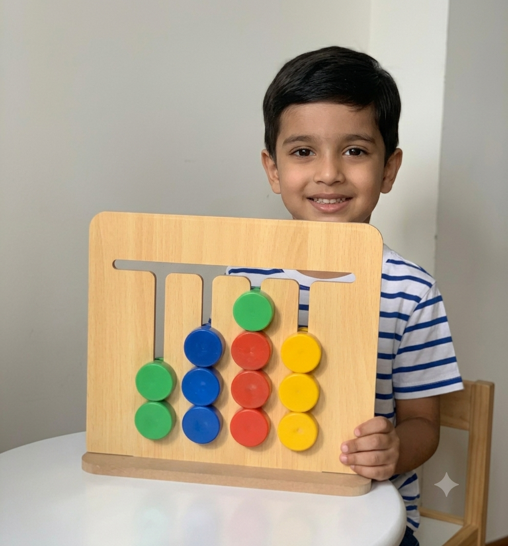 Montessori Puzzle & Color Matching Game