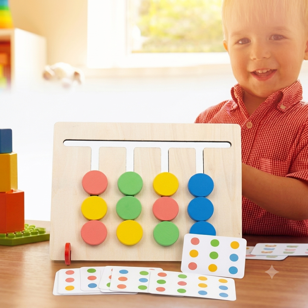 Montessori Puzzle & Color Matching Game