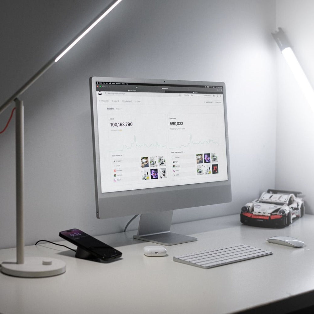 LED Desk Lamp with Wireless Charging Dock