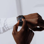 smart fitness watch with heart rate monitor