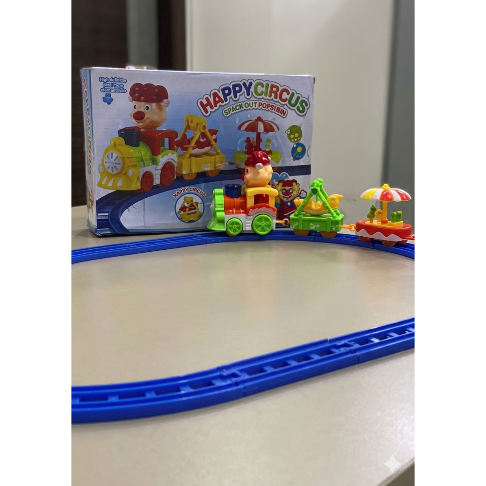 Happy Circus Electric Railway – Interactive Track Set for Kids