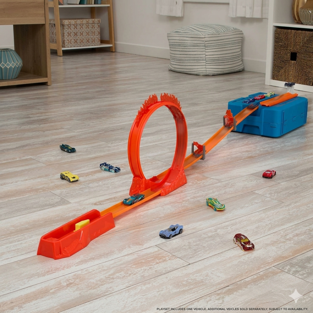 Hot Wheels 360° Ultimate Rotation Garage & Stunt Track Set