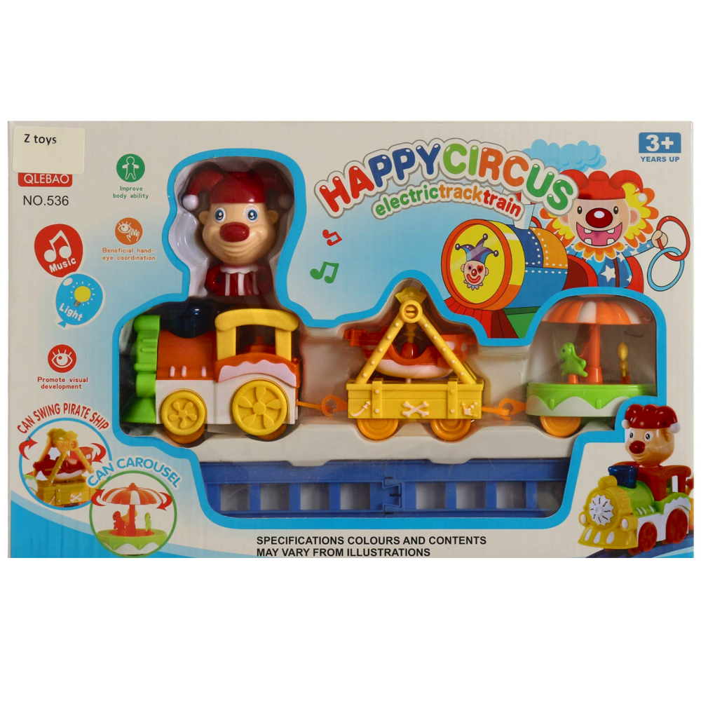 Happy Circus Electric Railway – Interactive Track Set for Kids