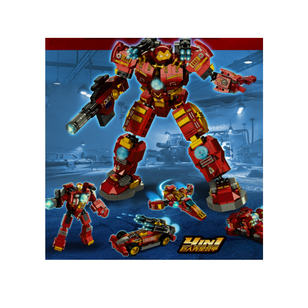 UINI Giant Buster Mecha – 4-in-1 Ultimate Iron-Man Inspired Building Set