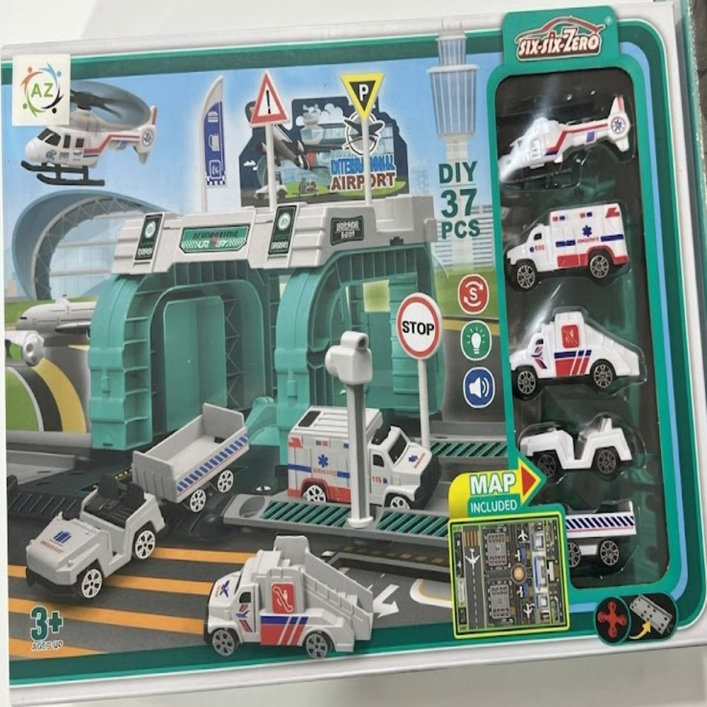 Six-Six-Zero (660) Mega Construction Hauler – 2-in-1 Carrier & Racing Track