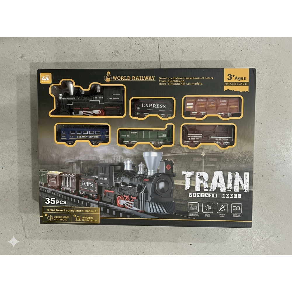 Train Vintage Model 35Pcs