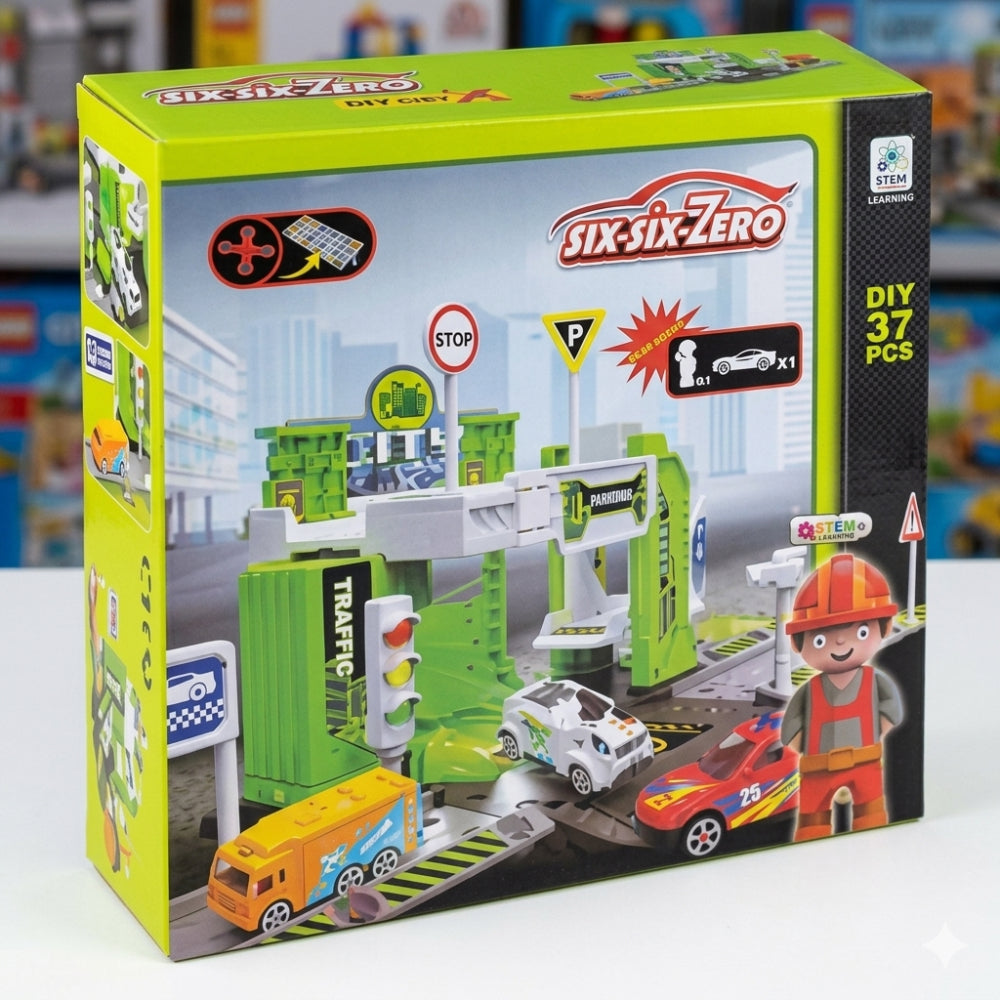 Six-Six-Zero (660) Mega Construction Hauler – 2-in-1 Carrier & Racing Track